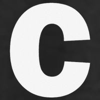 Letter C Capital Alphabet Monogram Initial Microfiber Hand Towel