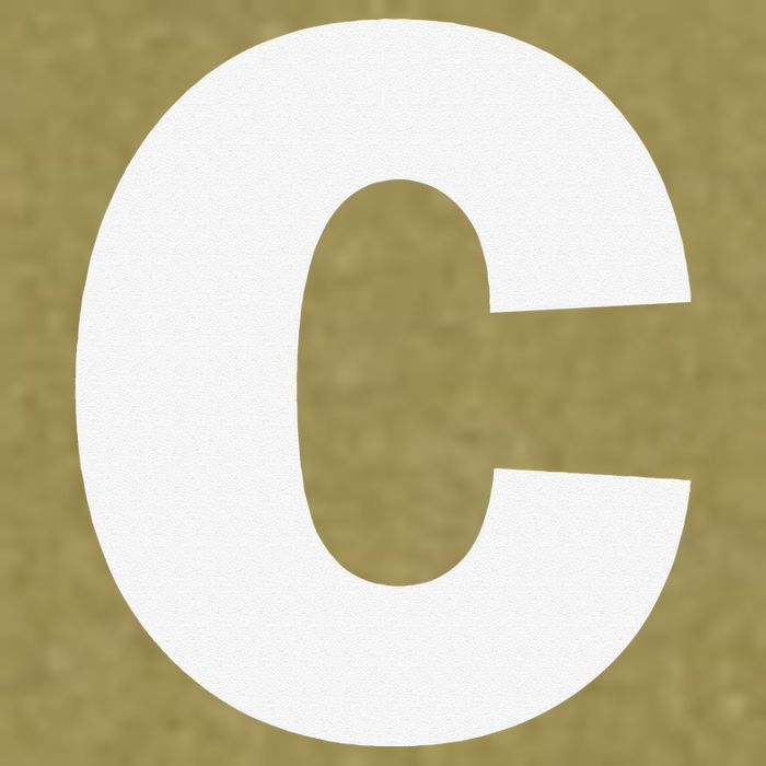 Letter C Capital Alphabet Monogram Initial Garment-Dyed Women's Muscle Tee