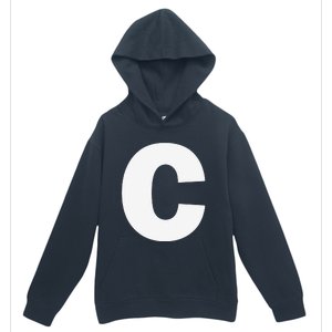 Letter C Capital Alphabet Monogram Initial Urban Pullover Hoodie