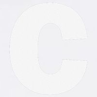 Letter C Capital Alphabet Monogram Initial Garment-Dyed Sweatshirt