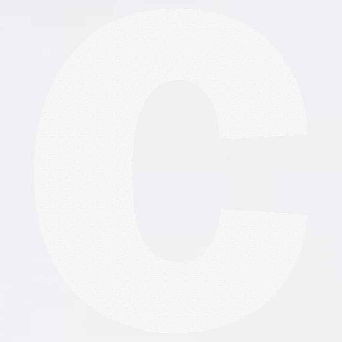 Letter C Capital Alphabet Monogram Initial Garment-Dyed Sweatshirt
