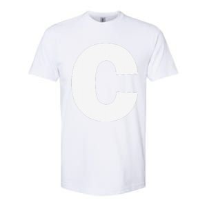 Letter C Capital Alphabet Monogram Initial Softstyle CVC T-Shirt