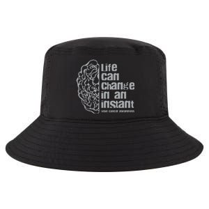 Life Can Change In An Instant Brain Cancer Awareness Cool Comfort Performance Bucket Hat