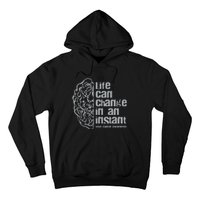 Life Can Change In An Instant Brain Cancer Awareness Hoodie