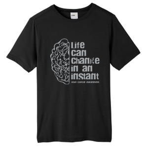 Life Can Change In An Instant Brain Cancer Awareness Tall Fusion ChromaSoft Performance T-Shirt