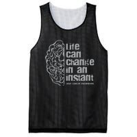 Life Can Change In An Instant Brain Cancer Awareness Mesh Reversible Basketball Jersey Tank