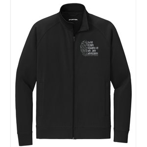 Life Can Change In An Instant Brain Cancer Awareness Stretch Full-Zip Cadet Jacket