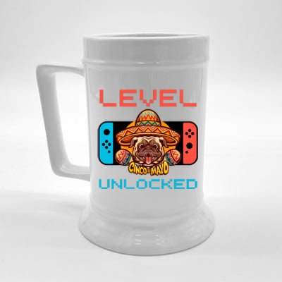 Level Cinco De Mayo Dog Unlocked Video Games Beer Stein