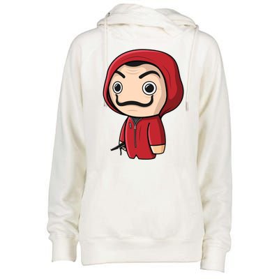 La Casa De Papel Heist Womens Funnel Neck Pullover Hood