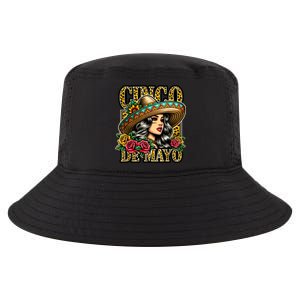 Leopard Cinco De Mayo Girl Mexican Fiesta 5 De Mayo Cool Comfort Performance Bucket Hat