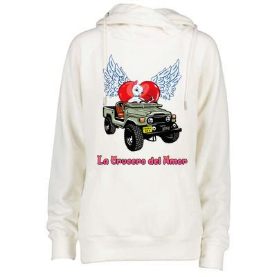 La Crucero Del Amor Costa Rica Kitten Cat Pretty Cruiser Womens Funnel Neck Pullover Hood