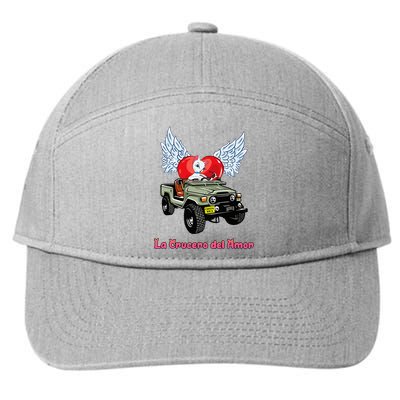 La Crucero Del Amor Costa Rica Kitten Cat Pretty Cruiser 7-Panel Snapback Hat