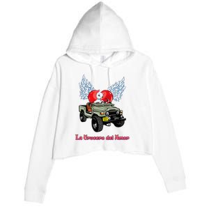 La Crucero Del Amor Costa Rica Kitten Cat Pretty Cruiser Crop Fleece Hoodie