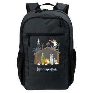 Love Came Down Christian Christmas Nativity Ger Jesus Cool Gift Daily Commute Backpack