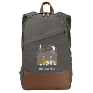 Love Came Down Christian Christmas Nativity Ger Jesus Cool Gift Cotton Canvas Backpack