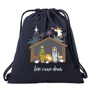 Love Came Down Christian Christmas Nativity Ger Jesus Cool Gift Drawstring Bag