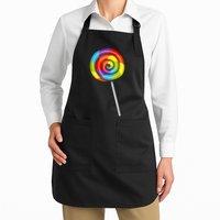 lollipop candy Design for a lollipop lover Full-Length Apron With Pockets