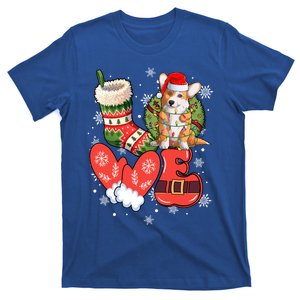 Love Corgi Dog Merry Corgmas Christmas Dog Lovers Xmas Great Gift T-Shirt