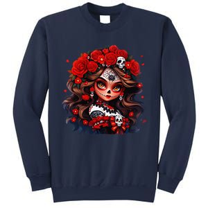 La Catrina Dia De Los Muertos Day Of The Dead Sugar Skull Sweatshirt