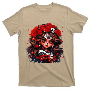 La Catrina Dia De Los Muertos Day Of The Dead Sugar Skull T-Shirt