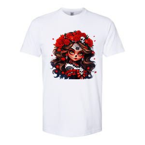 La Catrina Dia De Los Muertos Day Of The Dead Sugar Skull Softstyle CVC T-Shirt