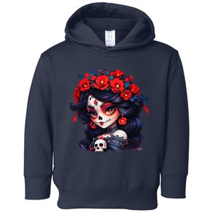 La Catrina Dia De Los Muertos Day Of The Dead Sugar Skull Toddler Hoodie