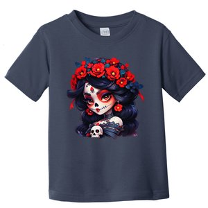 La Catrina Dia De Los Muertos Day Of The Dead Sugar Skull Toddler T-Shirt