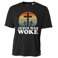 Liberal Christian Democrat Jesus Was Woke Cooling Performance Crew T-Shirt