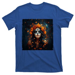 La Catrina Day Of The Dead Sugar Skull Women De Los Muertos T-Shirt