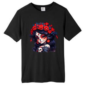 La Catrina Dia De Los Muertos Day Of The Dead Sugar Skull Tall Fusion ChromaSoft Performance T-Shirt