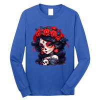 La Catrina Dia De Los Muertos Day Of The Dead Sugar Skull Long Sleeve Shirt