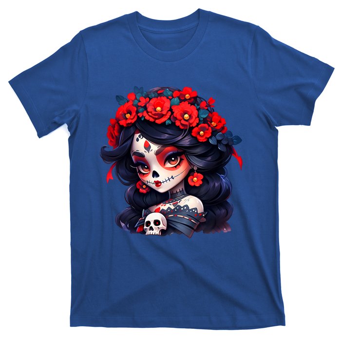 La Catrina Dia De Los Muertos Day Of The Dead Sugar Skull T-Shirt