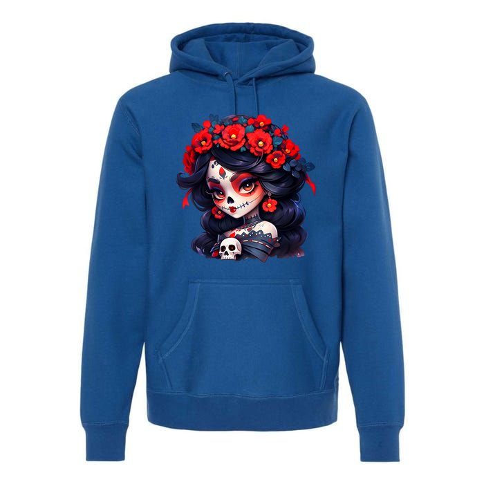 La Catrina Dia De Los Muertos Day Of The Dead Sugar Skull Premium Hoodie