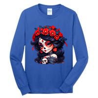 La Catrina Dia De Los Muertos Day Of The Dead Sugar Skull Tall Long Sleeve T-Shirt