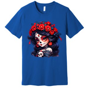 La Catrina Dia De Los Muertos Day Of The Dead Sugar Skull Premium T-Shirt