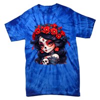 La Catrina Dia De Los Muertos Day Of The Dead Sugar Skull Tie-Dye T-Shirt