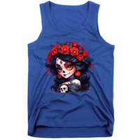 La Catrina Dia De Los Muertos Day Of The Dead Sugar Skull Tank Top