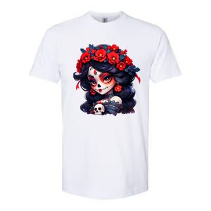 La Catrina Dia De Los Muertos Day Of The Dead Sugar Skull Softstyle CVC T-Shirt