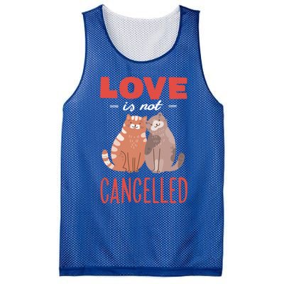 Love Cat Design Gift Love Is Not Cancelled Meaningful Gift Mesh Reversible Basketball Jersey Tank