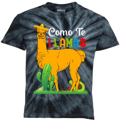 Llama Cinco De Mayo T Kids Tie-Dye T-Shirt