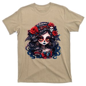 La Catrina Dia De Los Muertos Day Of The Dead Sugar Skull T-Shirt