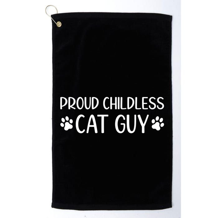 Less Cat Dudes S Cat Dad Proud Less Cat Guy Cool Gift Golf Towel