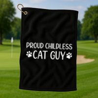 Less Cat Dudes S Cat Dad Proud Less Cat Guy Cool Gift Golf Towel