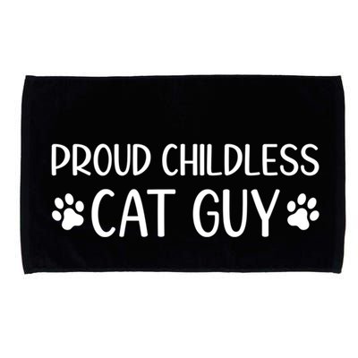 Less Cat Dudes S Cat Dad Proud Less Cat Guy Cool Gift Microfiber Hand Towel
