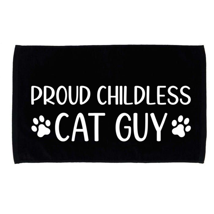 Less Cat Dudes S Cat Dad Proud Less Cat Guy Cool Gift Microfiber Hand Towel