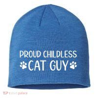Less Cat Dudes S Cat Dad Proud Less Cat Guy Cool Gift Sustainable Beanie