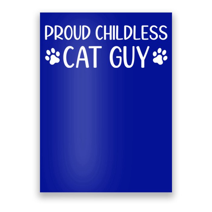 Less Cat Dudes S Cat Dad Proud Less Cat Guy Cool Gift Poster