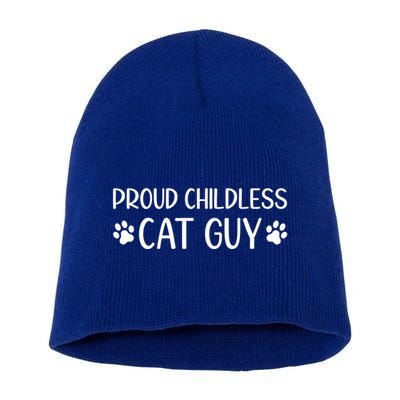 Less Cat Dudes S Cat Dad Proud Less Cat Guy Cool Gift Short Acrylic Beanie