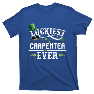 Luckiest Carpenter Ever Leprechaun Hat St Patrick Day Gift T-Shirt