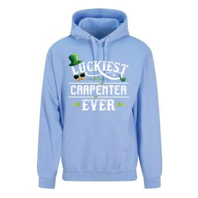 Luckiest Carpenter Ever Leprechaun Hat St Patrick Day Gift Unisex Surf Hoodie